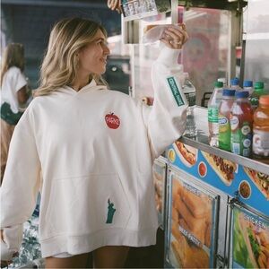 Parke NYC Embroidered Hoodie Sweatshirt Size L/XL